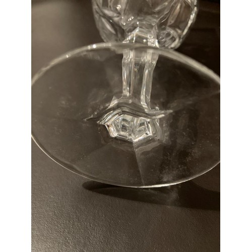 246 - Set of Bohemia crystal wine glasses