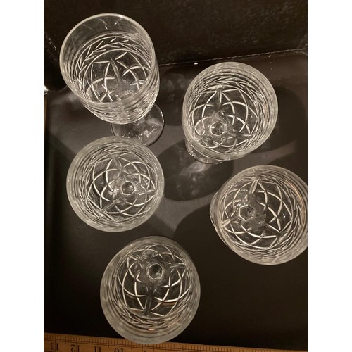 246 - Set of Bohemia crystal wine glasses