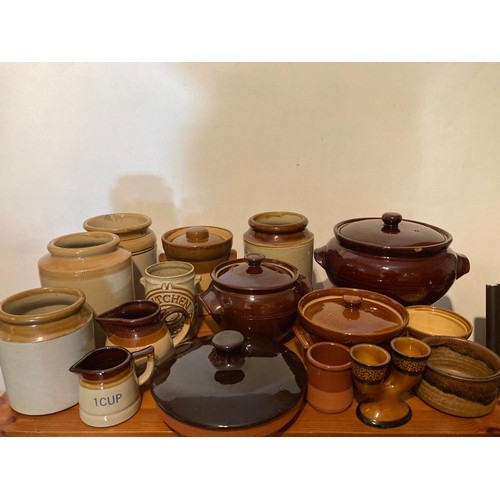 254 - Collection of Barum and other pottery