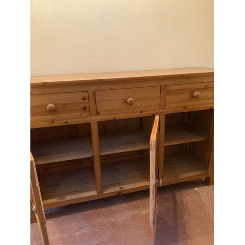 284 - Heavy solid pine sideboard