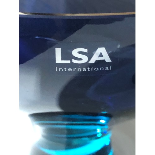 298 - Blue LSA glass items