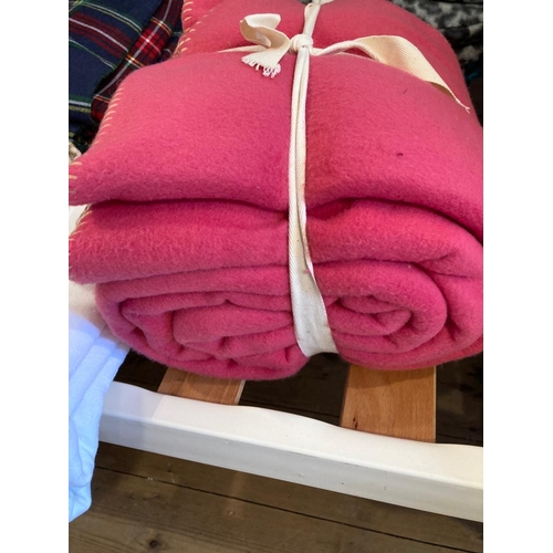 354 - Selection of Laura Ashley fleece throws