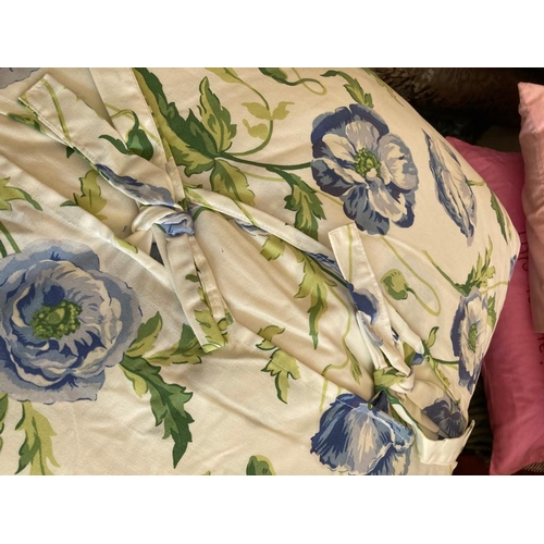 375 - Gosford blue floral Laura Ashley cushions