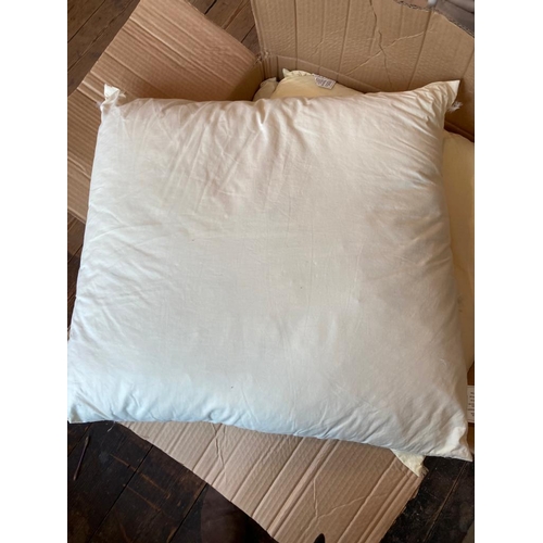 384 - Five feather cushion pads 60x60