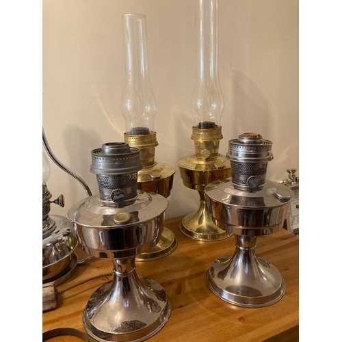 424 - Selection of Aladdin oil lamps