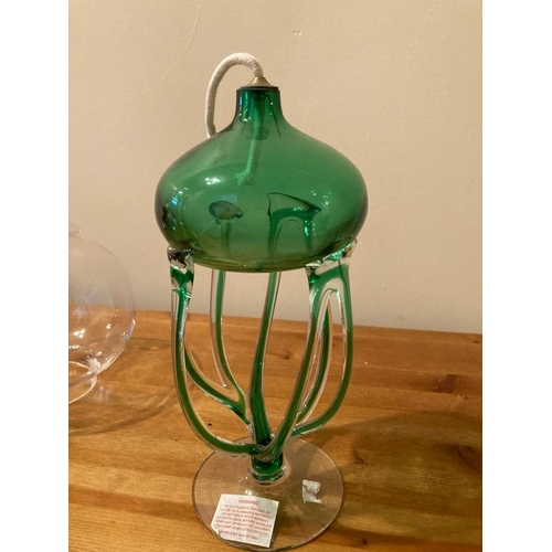 433 - Jellyfish glass oil lamp