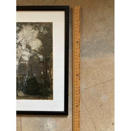 475 - Black framed Claude Monet print