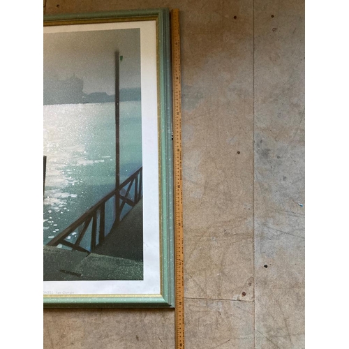 479 - Xavier carbonell. Print in green frame