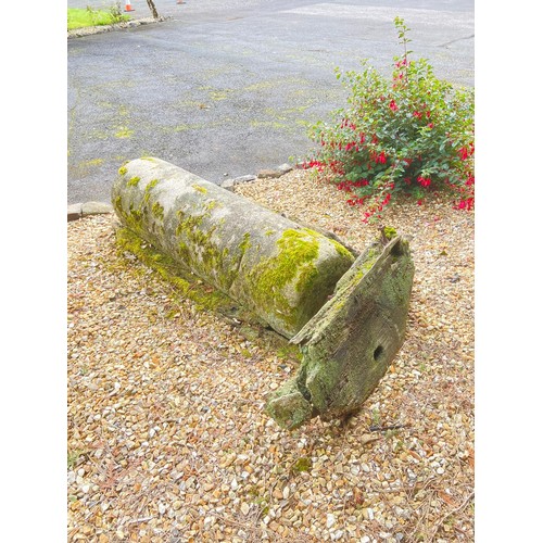 548 - Large agricultural granite roller