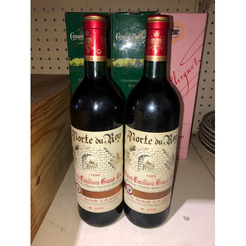 634 - 2 bottles of Porte du Roy Saint-Emilion Grand Cru, France. Stored in a temperature and humidity cont... 