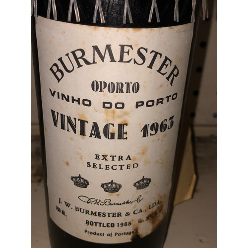 640 - 1 bottle of 1963 Burmester Vintage Port, Portugal. Stored in a temperature and humidity controlled e... 