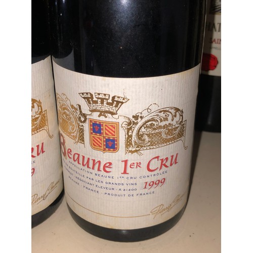 654 - 2 bottles of 1999 Pierre Chanau Beaune 1er Premier Cru. Stored in a temperature and humidity control... 