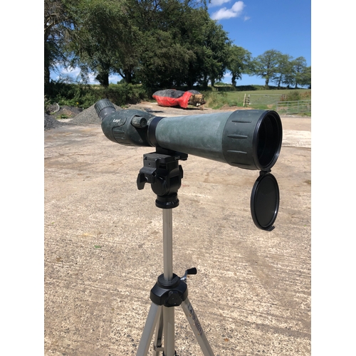 661 - Luyi 20-120x75 spotting scope on a Heiwa HS-524 adjustable tripod