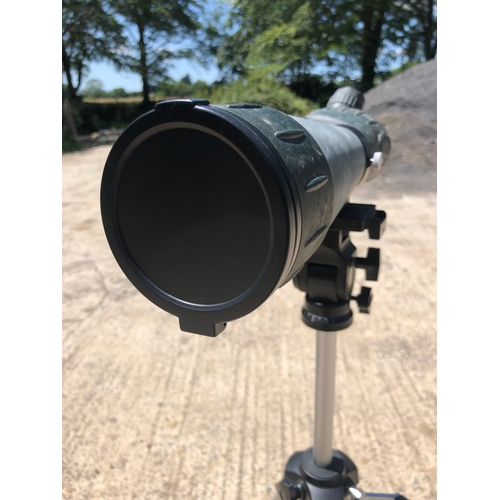 661 - Luyi 20-120x75 spotting scope on a Heiwa HS-524 adjustable tripod