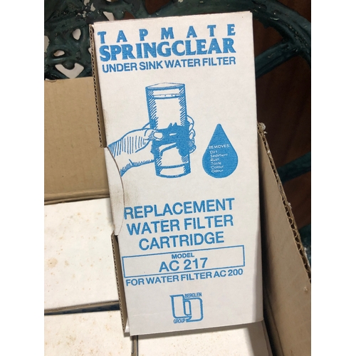 663 - 4 xTap Mate spring Clear water filters in box and unused. Model AC217 for filter AC200