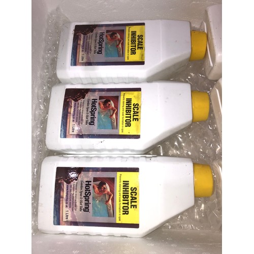 729 - Hot tub scale inhibitor and cartridge cleaner