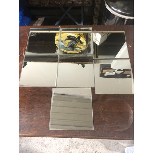 733 - 7 small mirrors 150mm x 150mm