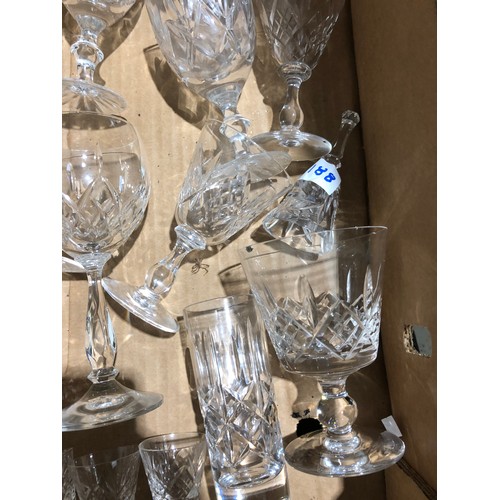 760 - Collection of mixed cut glasses