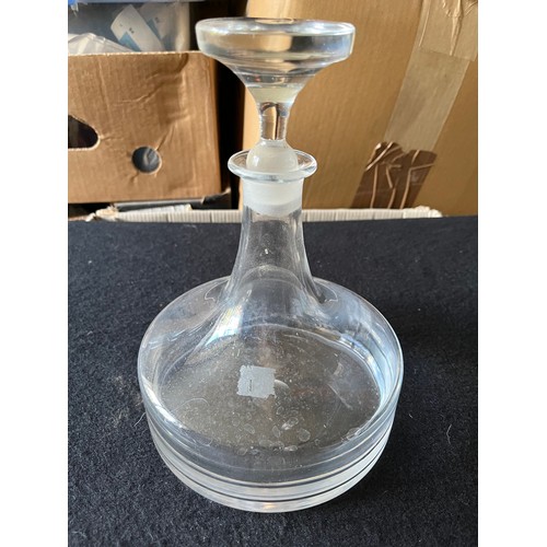 781 - Dartington ships decanter with stopper