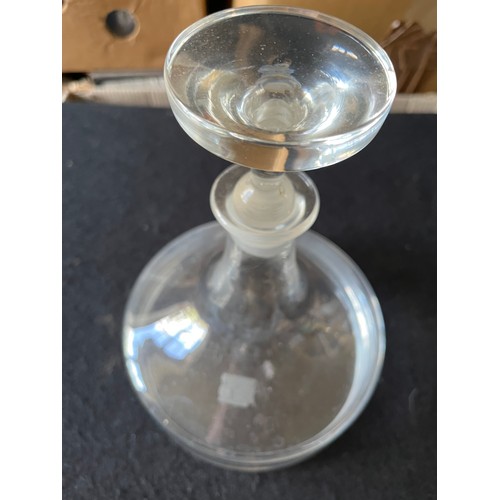 781 - Dartington ships decanter with stopper