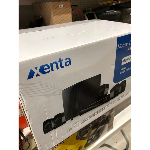 798 - 450w PMPO Xenta HE5/1TS Home Theater 5-1 Complete in box.