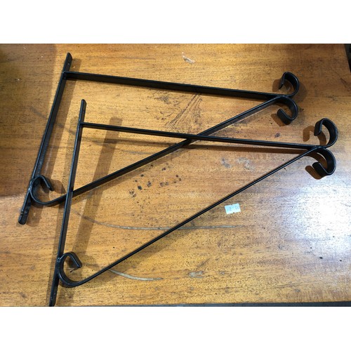 806 - Pair of hanging basket brackets