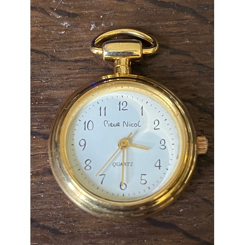 839 - Piere Nichol Fob watch 1990's Gold coloured finish