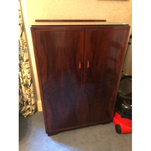 888 - Mahogany dressing cupboard. Contents not included