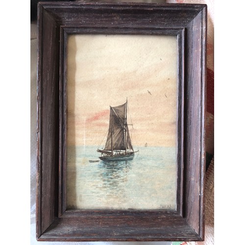 921 - Sailing boat by Will Nichols signed JWN