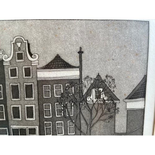 992 - Joan Lee limited edition 10 of 20 print of Prinsengracht Amsterdam c1975