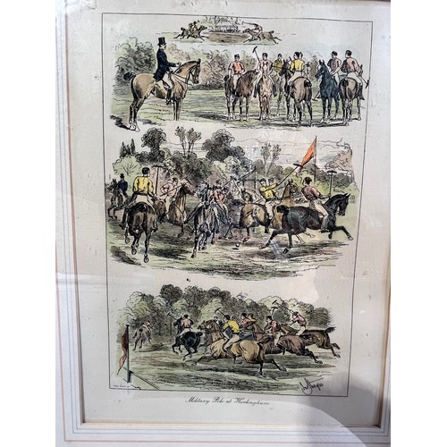 996 - John Swain Polo print. Military Polo at Hurlingham