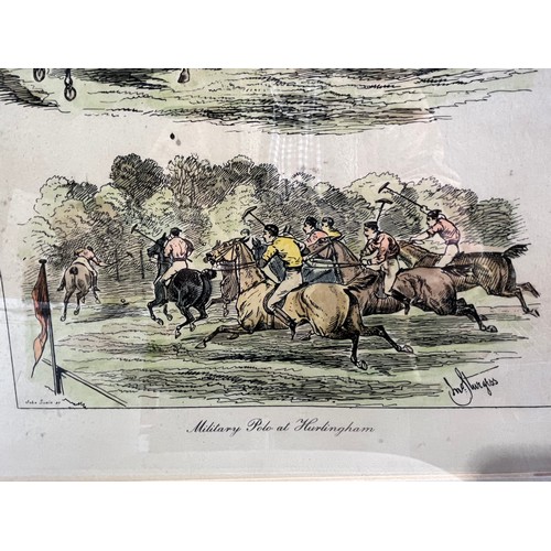 996 - John Swain Polo print. Military Polo at Hurlingham