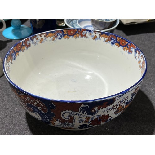 1025 - A pair of large Ridgeways Chinese Japan pattern fruit bowl