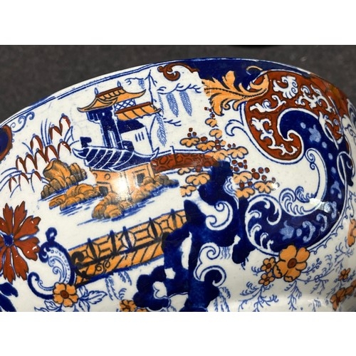 1025 - A pair of large Ridgeways Chinese Japan pattern fruit bowl