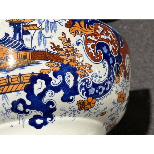 1025 - A pair of large Ridgeways Chinese Japan pattern fruit bowl