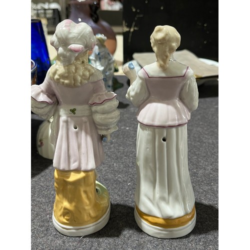 1029 - Pair of Conta and Boehme Fairing porcelain figurines with backstamp and numbered.  Fairings are smal... 