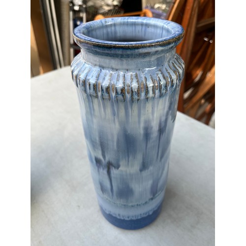 1054 - Victor Holst early blue fully backstamped large vase 1994