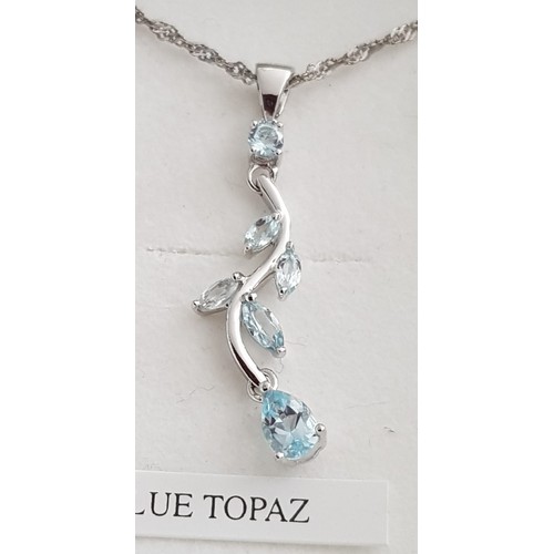 1104 - Silver & Blue Topaz 18