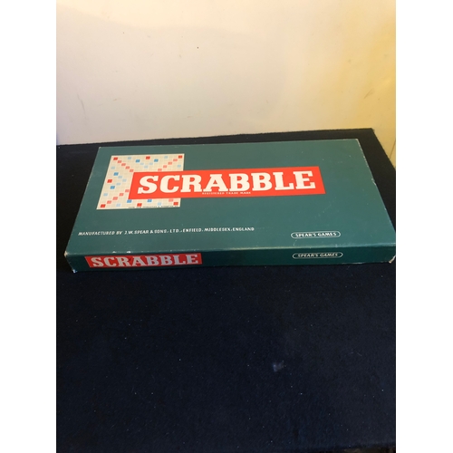 1142 - Vintage Scrabble game by Spear’s Games. Complete.