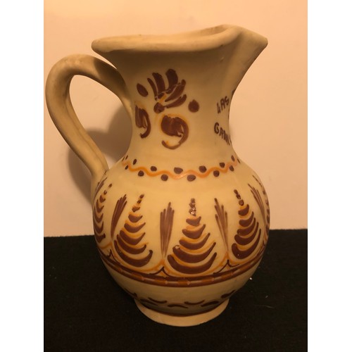 1147 - Ceramic jug from Las Palmas Gran Canaria. Signed and initialed