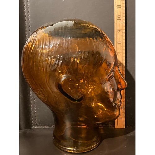 1154 - Orange glass head