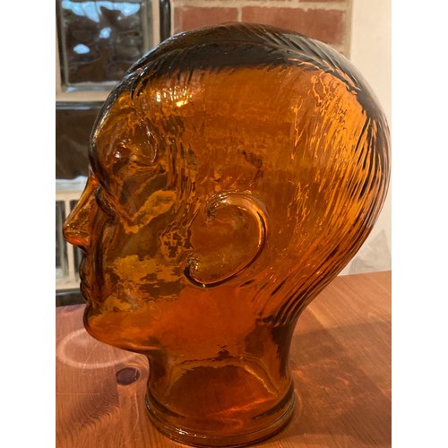 1154 - Orange glass head