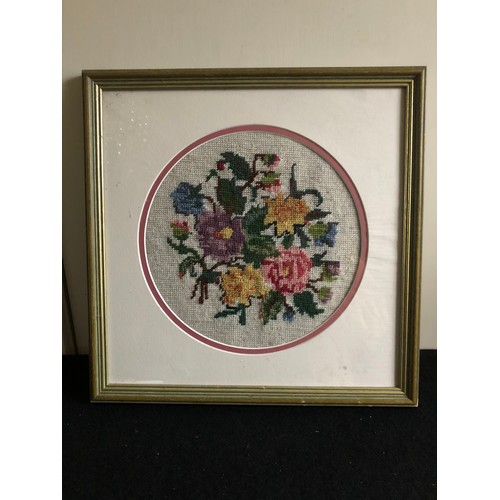 1176 - Needlepoint framed picture