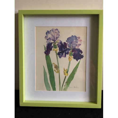 1179 - Watercolour of Iris's by Annabel Fairfax