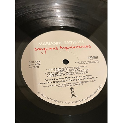 406 - Marianne faithful. Dangerous acquaintances. ILPS9648