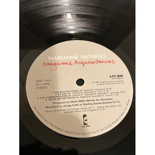 406 - Marianne faithful. Dangerous acquaintances. ILPS9648