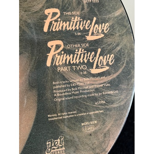 451 - Ellie Warren. Primitive love picture disc JETP 1223. 45 RPM