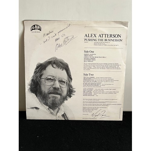 456 - Alex Atterson. Pushing the business on. Signed. Plant life records, PLR O05, stereo.