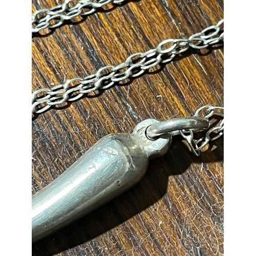 11 - Silver Horn of Plenty necklace hallmarked .925