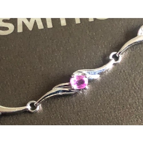 33 - 9ct White Gold and Pink Sapphire 7